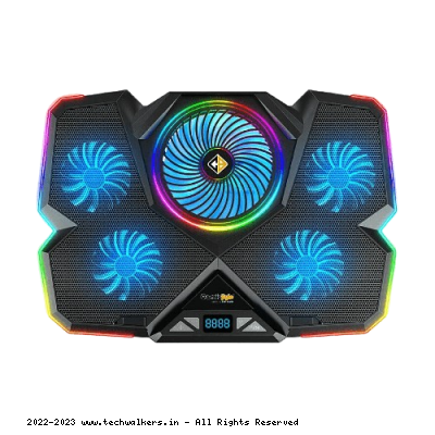 CosmicByte Cyclone RGB Laptop Cooling Pad WITH 5 FAN 17