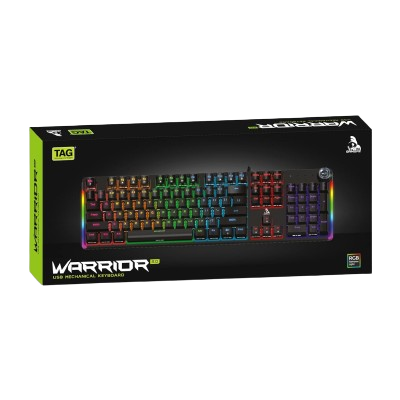 TAG GAMERZ USB RGB MECHANICAL KEYBOARD WARRIOR 2.0 (BLACK)