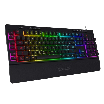 REDRAGON MITRA K551-104 WIRED MECHANICAL KEYBOARD RGB BLACK (Blue Switch)