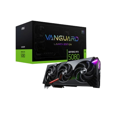 MSI GEFORCE RTX 5080 16GB GDDR7 VANGUARD SOC LAUNCH EDITION (BLACK)