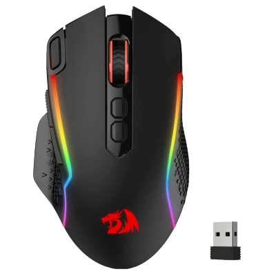 REDRAGON TAIPAN PRO M810 PRO RGB WIRED AND WIRELESS MOUSE (BLACK)