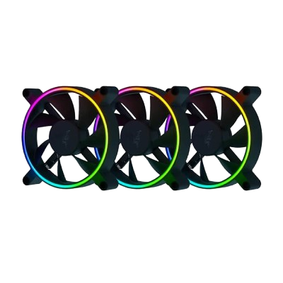 RAZER KUNAI CHROMA ARGB 120mm HYDRAULIC CASE FAN (Triple Pack) BLK