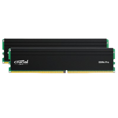 Crucial Pro 64GB Kit (32GBx2) DDR4-3200 Desktop Ram