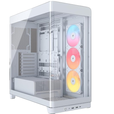 CORSAIR FRAME 4500X RS-R ARGB Panoramic Glass Mid-Tower PC Case (WHITE)