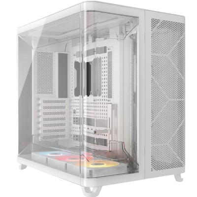 CORSAIR AIR 5400 RS-R ARGB Triple Chamber Mid-Tower PC Case (WHITE)