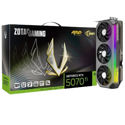 ZOTAC GAMING GeForce RTX 5070 Ti AMP Extreme INFINITY 16GB GDDR7 (BLACK)