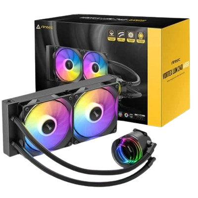 Antec VORTEX LUM 240 ARGB 240mm CPU LIQUID COLLER (BLACK)