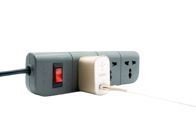 Belkin Essential Series 3-Socket Surge Protector Universal Socket