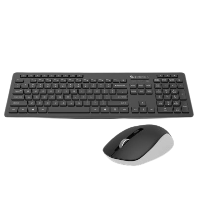 ZEBRONICS COMPANION 500 COMBO WIRELESS (BLACK)