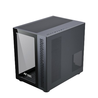 Ant Esports Crystal ARGB Gaming Cabinet ATX (BLACK)