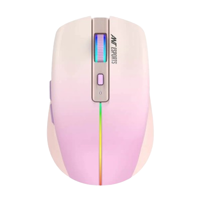 Ant Esports GM400W RGB Wireless Gaming Mouse (Light Pink)