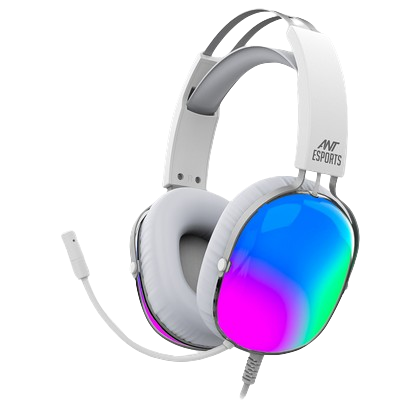 Ant Esports H1150 Pro Auto RGB Gaming Headset WHITE
