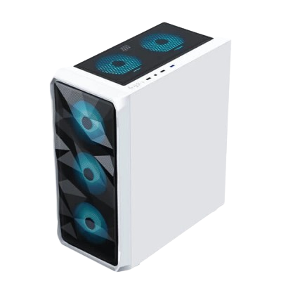 Ant Esports ICE-112 ARGB (ATX) Mid Tower Cabinet (White)