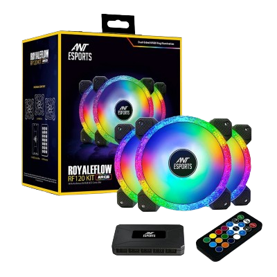 Ant Esports Royaleflow RF120 ARGB Case Fan Kit (PACK OF 3)