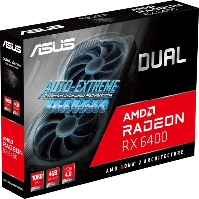 ASUS Dual AMD RADEON RX 6400 4GB GDDR6