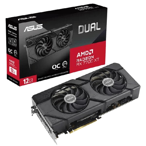 ASUS Dual Radeon RX 7700 XT OC Edition 12GB GDDR6