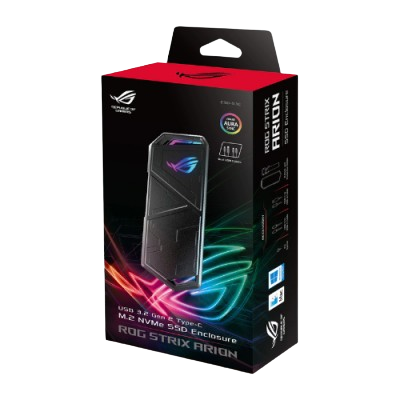 ASUS ROG STRIX ARION 3.2 GEN2 TYPE C M.2 NVMe SSD ENCLOSURE
