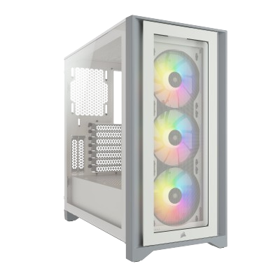 CORSAIR iCUE 4000X RGB Mid-Tower (WHITE)