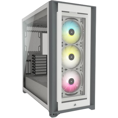 CORSAIR iCUE 5000X RGB Mid-Tower (WHITE)