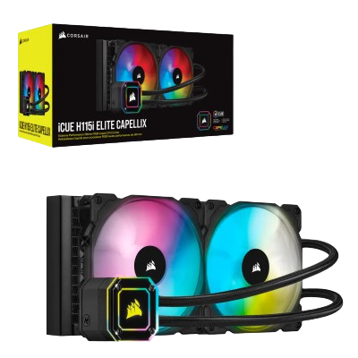 Corsair iCUE H115i ELITE CAPELLIX 280mm RGB (BLACK)