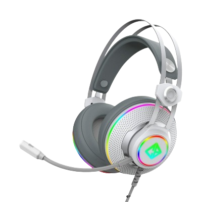 CosmicByte PROTEUS Headset RGB Dual Input USB and 3.5mm (WHITE)