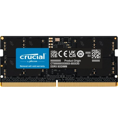 Crucial 16GB DDR5-4800 MHz LAPTOP RAM (CT16G48C40S5)