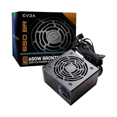 EVGA 650 BR 100-BR-0650-KN 80 PLUS BRONZE
