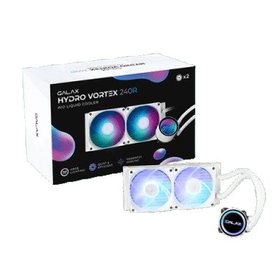 GALAX Hydro Vortex 240R ARGB CPU AIO Cooler 240MM (WHITE)