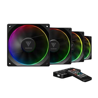 GAMDIAS AEOLUS M3-1204R (PACK OF 4) CPU FAN KIT