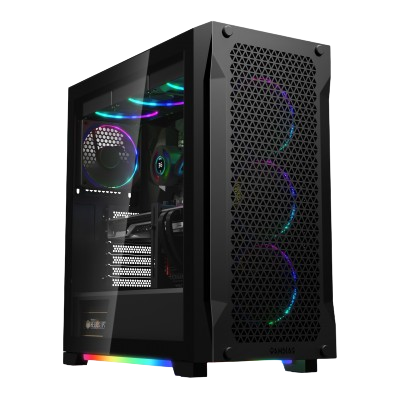 GAMDIAS ATHENA P1 ARGB (ATX) Mid Tower Cabinet (Black)