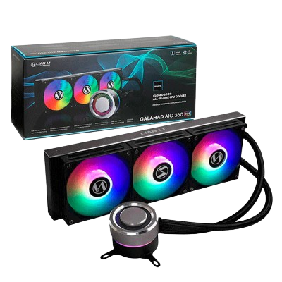 Lian Li Galahad 360 ARGB 360mm CPU Liquid Cooler (Black)