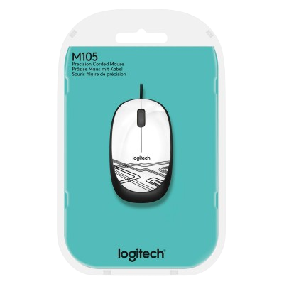 Logitech M105 (WHITE) WIRED
