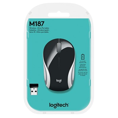 Logitech M187 WIRELESS ULTRA PORTABLE (Black)