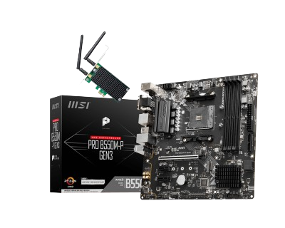 MSI PRO B550M-P GEN3 (With Bundled AC1200 Wireless Card)
