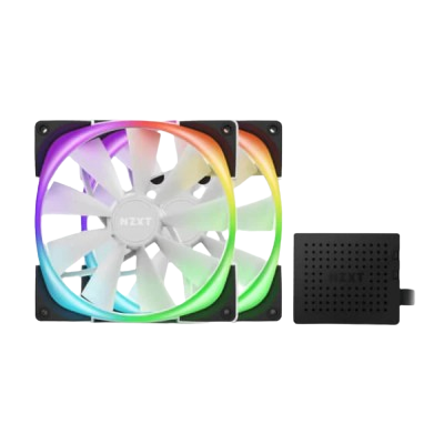 NZXT Aer RGB 2 140mm Twin Starter Pack (WHITE)