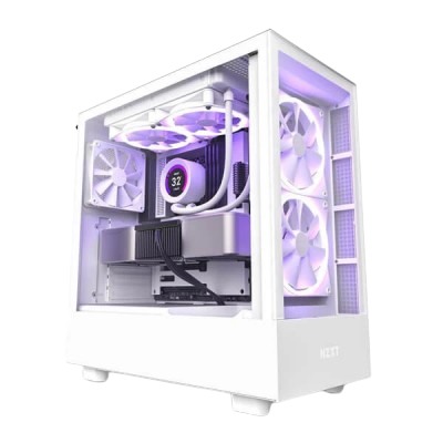 NZXT H5 ELITE RGB COMPACT MID-TOWER ATX (WHITE)