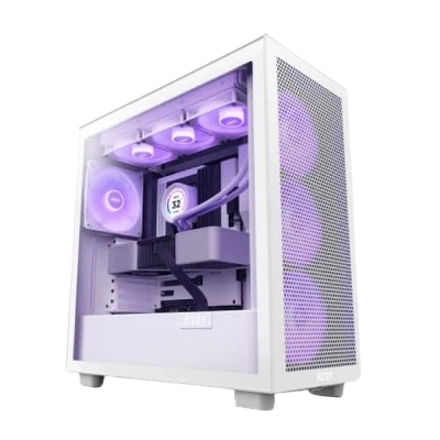 NZXT H7 Flow RGB (ATX) Mid Tower Cabinet (White)