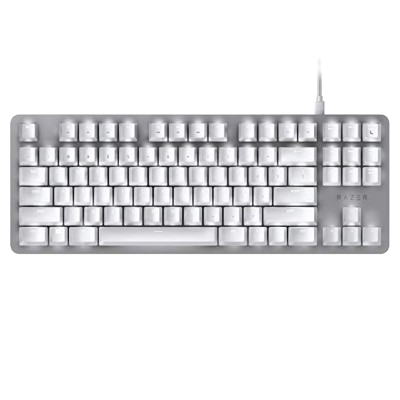 Razer BlackWidow Lite- Silent Machanical Gaming Keyboard- Mercury (Orange Switch) WIRED
