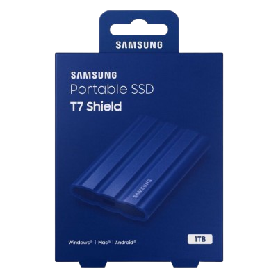 SAMSUNG Portable SSD T7 Shield USB 3.2 1TB (Blue)
