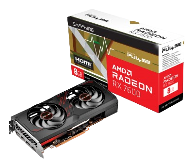 Sapphire Pulse AMD Radeon RX7600 GAMING OC 8GB GDDR6