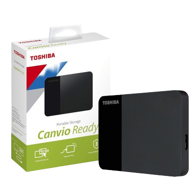 TOSHIBA Canvio Ready 1TB Portable External HDD - USB3.0 (BLACK)