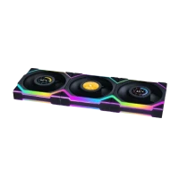 LIAN LI UNI FAN SL WIRELESS 120 ARGB CABINET FAN REVERSE BLADE BLACK (PACK OF 3)