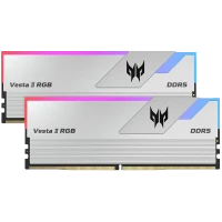PREDATOR VESTA II DDR5 RGB 64GB 6000MHz (32*2) DESKTOP RAM (SILVER) CL30