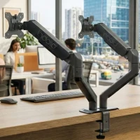 INDALIO DUAL MONITER GAS SPRING DESK MOUNT