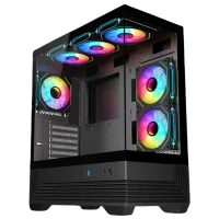 KARNAGE CRUSADER ARGB ATX MID TOWER PC CASE (BLACK)