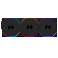 LIAN LI UNI FAN TL WIRELESS 120 ARGB REVERSE BLADE CABINET FAN BLACK (PACK OF 3)