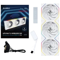 LIAN LI UNI FAN TL WIRELESS 120 ARGB REVERSE BLADE CABINET FAN WHITE (PACK OF 3)