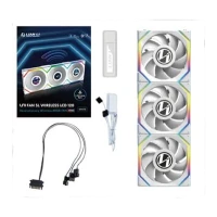 LIAN LI UNI FAN SL WIRELESS LCD 120 ARGB CABINET FAN WHITE (PACK OF 3)