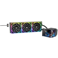 THERMALTAKE MAGCURVE 360 ULTRA ARGB SYNC AIO LIQUID COOLER REVERSE FAN BLADES (BLACK)