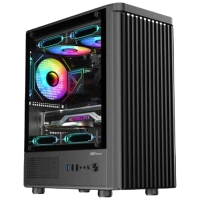 Ant value VM45 M-ATX Mid Tower Pc Case (Black)